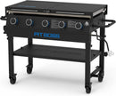 Pit Boss 11004 5-Burner with Folding Shelves Griddle, Black by GreenHaven Gardens