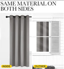 NICETOWN Chrome Gray Bedroom Curtains 63 inch Length 2 Panels, Grommet Window Treatment Thermal Insulated Solid Faux Silk Room Darkening Drapes for Kids Room, W52 x L63 by TinyTreasures Baby Boutique