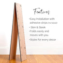 Wooden Growth Chart for Wall - Size Height Chart for Kids, Growth Measuring Board and Kids Height Wall Chart, Growth Chart for Kids, Height Chart for Wall - Natural (63"x6.7") by TinyTreasures Baby Boutique