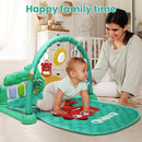 Baby Gyms Play Mat, Infant Toy Play Mat Activity Center, Baby Play Piano Mats with Music and Lights, Activity Padded for Babies Newborns and Toddlers Boys and Girls 0-12 Months, Green by TinyTreasures Baby Boutique