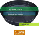 Plant Saucer 18 Inch, Extra Large Planter Saucer 2 Pack, Plastic Plant Saucers for Indoors and Outdoors, Plant Pot Saucers, Drainage Tray for 16, 17, 18 in Planters by GreenHaven Gardens