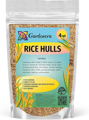 Boost Your Garden's Sustainability with Gardenera Horticultural Grade Rice Hulls - Enhance Soil Structure and Microbial Activity - 4 QUARTS by GreenHaven Gardens