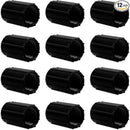 12 Pcs 1/2 Inch Female Threaded PVC Fitting Black PVC Female Adapter Pipe Fittings Drip Irrigation System for Irrigation Pipes Riser Extension (Black) by GreenHaven Gardens