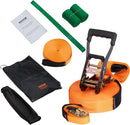 VEVOR Slackline Kit with Training Line, 60 ft Backyard Slack Line Equipment, Easy Setup Tight Rope for Kids Adults, Complete Slackline Set with Tree Protectors, Arm Trainer, Carry Bag, and Instruction by TinyTreasures Baby Boutique