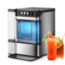Nugget Ice Maker Countertop with 0.8Gal Removable Tank for Chewable Ice, 41Lbs/24H, One-Touch Fast Ice in 6 Mins, Self-Cleaning & Ultra Quiet for Home, Office, Party by CozyNest Decor