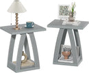 End Table, Side Table, Nightstand, Sofa Side Table with Shelf, Modern End Table for Living Room, Bedroom by CozyNest Decor