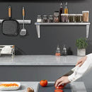 HARDURA Stainless Steel Shelf 12" x 48", 250lb Commercial Shelves Wall Mount Metal Shelving with Backsplash and Brackets for Kitchen, Restaurant, Laundry Room and Home by CozyNest Decor