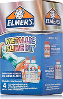 Elmer’s Metallic Slime Kit, Includes Glue and Magical Liquid Activator, 4 Piece Kit - Perfect for Parties, Gift, Kids Activity Time by TinyTreasures Baby Boutique