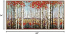 Large Framed Wall Art for Living Room Birch Tree Wall Decor Red Forest Painting Artwork Wall Decoration Nature Pictures Wall Art Fall Above Bed Wall Decor by CozyNest Decor