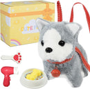 Plush Toys Walking Dog Toys That Can Walk, Bark and Wag Tail,Interactive Electronic Pet Toys Puppy with Leash,Easter Christmas Birthday Gift for Toddlers Kids by TinyTreasures Baby Boutique