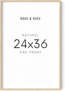 HAUS AND HUES 24''x36'' Beige Oak Wood Frames Set of 1 - 24x36 Natural for Posters, Frame Wood, Poster Wall, Light Picture (Beige Oak) by CozyNest Decor