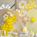 130pcs Mustard Yellow Balloons Different Sizes 18" 12" 10" 5" Lemon Yellow Latex Balloon Garland Arch Kit for Birthday Baby Shower Graduation Wedding Gender Reveal Party Decorations by CozyNest Decor