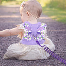 Accmor Toddler Harness Leash + Anti Lost Wrist Link, Kids Butterfly Harnesses With Children Leashes, Cute Baby Leash Walking Assistant Wristband Strap Tether for Girls Outdoor (Purple) by TinyTreasures Baby Boutique