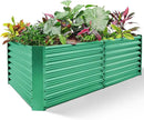 Land Guard 6×3×2 ft Galvanized Metal Raised Garden Bed, 2FT Deep Root Elevated Planter Box Steel Large Vegetable Flower Bed Kit(Green) by CozyNest Decor