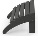 WestinTrends Outdoor Ottoman, Patio Adirondack Ottoman Foot Rest, All Weather Poly Lumber Folding Foot Stool for Adirondack Chair, Widely Used for Outside Porch Pool Lawn Backyard, Gray by CozyNest Decor