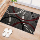Rugshop Modern Wavy Circles Design Area Rug 2' x 3' Red by TinyTreasures Baby Boutique