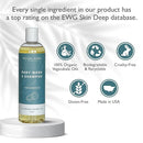 SoCal Suds & Company Baby Shampoo & Body Wash, 2-in-1 Organic Gel - Gentle Castile Soap with Vitamin-Infused Oils & Botanicals for Sensitive Skin & Body Hypoallergenic - 12oz Fragrance Free by TinyTreasures Baby Boutique