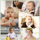 JEXFUN Silicone Baby Fruit Food Feeder Pacifier & Breastmilk Popsicle Freezer Molds for Cooling Relief, BPA Free Silicone Feeder to Safely Introduce New Foods, Double as Teething Toys, 4 Month+ by TinyTreasures Baby Boutique