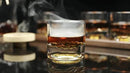 American Peaks Heavy Crystal Whiskey Glasses Gift Set of 4, Thick Freezable Bourbon Glass 1lb Each, Premium Whiskey Gifts for Men, Frozen Crystal Chills Cocktails, 10 oz by CozyNest Decor