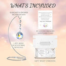 9-Inch Sympathy Gifts for Loss of Loved One,Memorial Gifts,40mm Crystal Suncatcher,Bereavement Gift Ideas,Condolences Gift for Mom Dad Friend Son Daughter Dog,Silver Stand and a Sympathy Card by GreenHaven Gardens