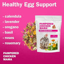 Pampered Chicken Mama Best Eggs Ever! Nesting Herbs for Chickens (1.25 Pounds) Calcium Supplement for Chickens | Chicken Feed Supplies, Hen Treats for Coops by GreenHaven Gardens