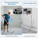 Floor Scrub Brush and Grout Brush with Long Handle–Deck Brushes for Scrubbing Heavy Duty, Stiff Bristles for Outdoor, Patio, Shower, Garage, Tile and Concrete Floor Cleaning 55 inches by CozyNest Decor
