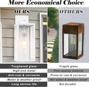 16-inch Large Outdoor Wall Light Fixture, White Exterior Wall Lantern Waterproof, Farmhouse Porch Sconce Lighting with Glass, Modern Outside Lights for House, Garage, Patio Lamp, 2 Packs by GreenHaven Gardens