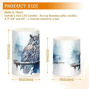 Flickering Flameless Candles, Owl on Tree LED Candles with Remote Timer, Set of 2 Battery Operated Candle for Valentine Wedding Birthday by GreenHaven Gardens