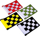 Golf Flag,Konday Checkered Training Putting Green Flags, Golf Target Flags for Indoor Outdoor Backyard Garden,8.7inch*6inch (4-pack)