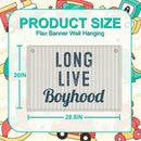 Toddler Boy Room Decor, Long Live Boyhood Banner, Boys Room Wall Decor, Banner Flag, 28.520 inches, Blue by TinyTreasures Baby Boutique