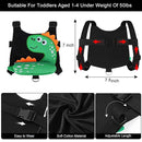 Accmor Toddler Harness Leash + Anti Lost Wrist Link, Cute Dinosaur Kids Leash Walking Harness, Baby Leashes for Toddlers, Child Harness Leash Wristband Assistant Strap Belt for Boys Girls Outdoor by TinyTreasures Baby Boutique