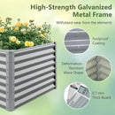 Giantex 6x3x2ft Raised Garden Bed, Large Metal Elevated Rectangular Planter Bed, 271 Gallon Capacity, Outdoor Planting Garden Box for Vegetable Flower Herb Grow (Grey) by GreenHaven Gardens