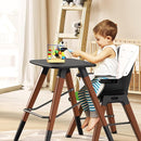8 in 1 Highchair, Convertible Wooden Baby High Chair with Tray, Adjustable High Chair for Babies and Toddlers, Easy to Clean, Grow with Family|Booster|Learning Table|High Stool by TinyTreasures Baby Boutique