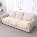 hyha Waterproof Couch Cushion Covers for Pets, Non Slip Sofa Seat Cover for Dogs Washable, Soft Thick Stretch Jacquard Fabric, Sofa Slipcovers with Elastic Bottom (3 Pieces, Beige) by CozyNest Decor