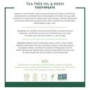 Desert Essence Tea Tree Oil & Neem Toothpaste - Fluoride-Free, Gluten-Free, SLS Free Formula - Vegan, Herbal Toothpaste for Plaque Reduction - Wintergreen Flavor, 6.25 oz by CozyNest Decor