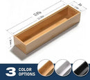 Silverware Tray for Drawer, Stackable Kitchen Bamboo Drawer Organizer 12" x 3" x 2" Set of 2