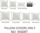 Fancy Homi 2 Packs Cream White Euro Decorative Throw Pillow Covers 26x26 Inch for Couch Bed Sofa, Farmhouse Boho Home Decor, Soft Corss Corduroy Patchwork Textured Square Cushion Case 66x66 cm by CozyNest Decor