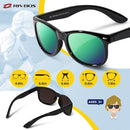 RIVBOS Kids Sunglasses Polarized UV Protection Flexible Rubber Glasses Shades with Strap for Boys Girls RBK004 by TinyTreasures Baby Boutique