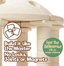 Taksa Toys Ancient Greek Dome Stem Toys Educational Stackable Building Blocks, for Kids Ages 7 8 9 10+ Years Old, Indoor Premium Architectural Kit Construction Games, Montessori Children Toys 54 Pcs by TinyTreasures Baby Boutique