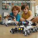 Robot Dog RC Stunt Car Toys - Gesture Sensing Remote Control car with Mecanum Wheels, LED Eyes, 3 Sound Effects,Water-Shooting Turret & RGB Lights,Birthday Gift for Kids Boys Girls by TinyTreasures Baby Boutique