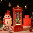 House & Garden Decoration,Christmas Lantern with 8 Pieces of Music,Sparkling Crystal Keep Circling Around The Snowman Families Music Box as a (Christmas Child) by CozyNest Decor