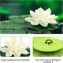 Framendino, 9 Pack Artificial Floating Foam Lotus Flower Decor Realistic Water Lily Pads Ornaments for Ponds Decoration by GreenHaven Gardens