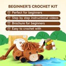 Crochet Kit for Beginners, Learn to Crochet, Include Easy Knitting Soft Yarn, Step-by-Step Video Tutorial, Hook, Holiday Birthday Gift for Adults and Kids(Highland Cow) by TinyTreasures Baby Boutique
