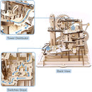 ROKR 3D Wooden Puzzles Marble Run Set - Mechanical Model Kit for Adults DIY Roller Coaster Toys Gifts for Boys/Girls (Marble Fortress) by TinyTreasures Baby Boutique
