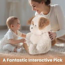 iPlay, iLearn Dog Stuffed Animal, Soft Plush Baby Toy, Infant 18" Big Cute Fluffy Puppy Toy, Ultra Soft Nursery Bedtime Huggable Birthday Gifts for Toddlers Girls Boys Kids Age 0 and up by TinyTreasures Baby Boutique