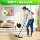 360° Mop and Bucket Set with Wringer – Microfiber Floor Mop System for Home Cleaning – Long Handle, Wash & Dry Dual Tank, Extra Absorbent Pads, Space-Saving Design for Hardwood, Tile & Laminate Floors by CozyNest Decor