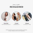 MOON Dissolving Teeth Whitening Strips - Vegan, Easy-to-Use, No Rinse White Strips - Hydrogen Peroxide and Essential Oils Infused Gentle Teeth Whitening Kit - Travel Essentials for Oral Care (14 Ct) by CozyNest Decor