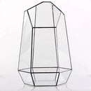 NCYP Large Geometric Terrarium - 16 Inches Tall Irregular Open Glass Terrarium Pot - Home Garden Tabletop Decoration Planter for Air Plants Succulents, Handmade (NO Plants, No Door) by CozyNest Decor