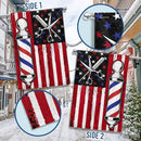 FLAGWIX Barbershop Flag, Barber American Flag - 4th of July Decorations for Home, Inside, Outside, House Flag (29.5" X 39.5") - USA House Garden Flags Premium Polyester, Decorative Outdoor Flags by GreenHaven Gardens