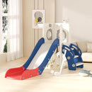 KORIMEFA 7 in 1 Toddler Slide, Kids Slide for Toddlers Baby 1-3 Years Old, Indoor and Outdoor with Basketball Hoop & Golf Set, Plastic Slides for Kids Easy Assembly, Blue by TinyTreasures Baby Boutique